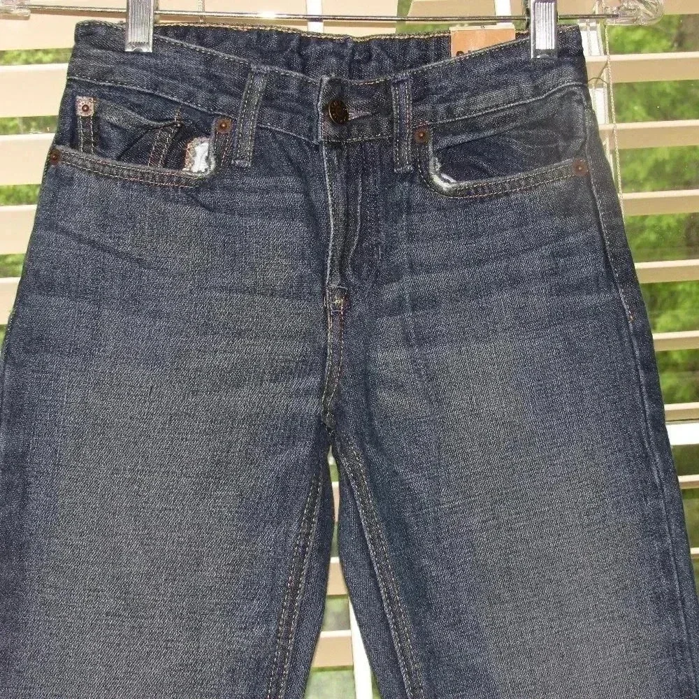 NWT CHAPS DENIM Boys Straight Fit Jeans Size 8